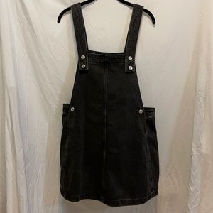Black dress overalls